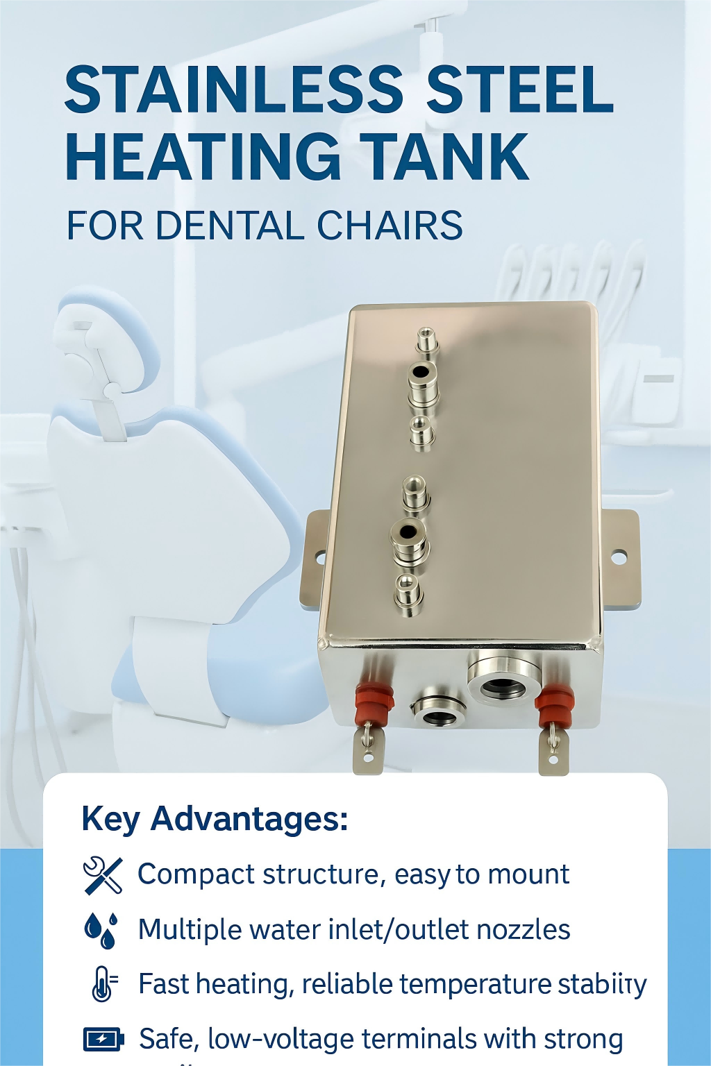 Precision & Purity: The Advanced Technology and Hygiene of Dental Chair Heating Tanks