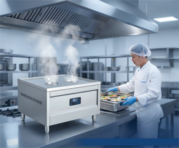 Commercial Double-Layer Electric Steaming Cabinet for Restaurant Food Cooking