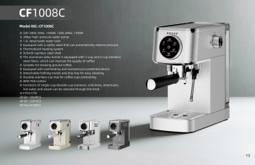 Compact Home Espresso Machine with Milk Frother | Barista-Style at Home