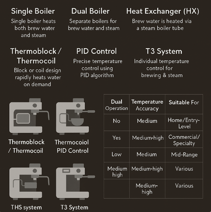 咖啡机加热类型