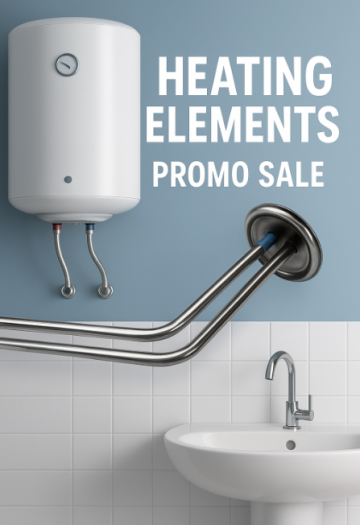 Elemento calefactor de acero inoxidable para calentadores de agua eléctricos